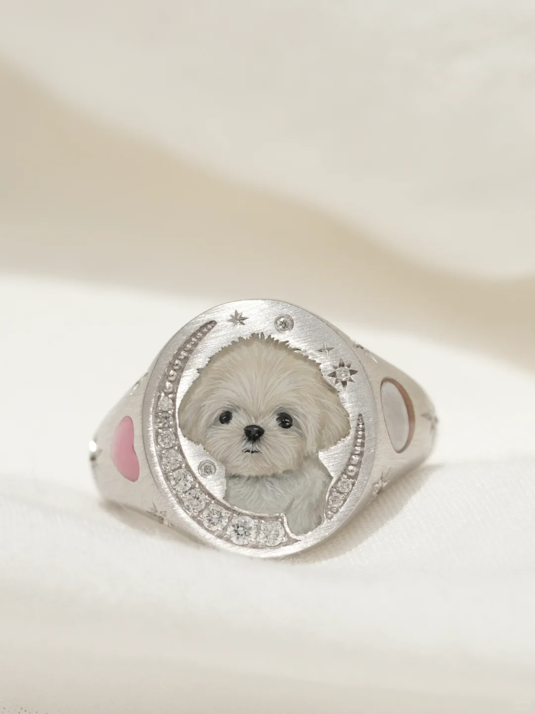 Custom Pet Portrait Ring 260617.7 - view 1