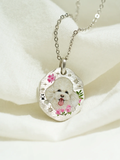 Garden Star Pet Portrait Pendant image 1