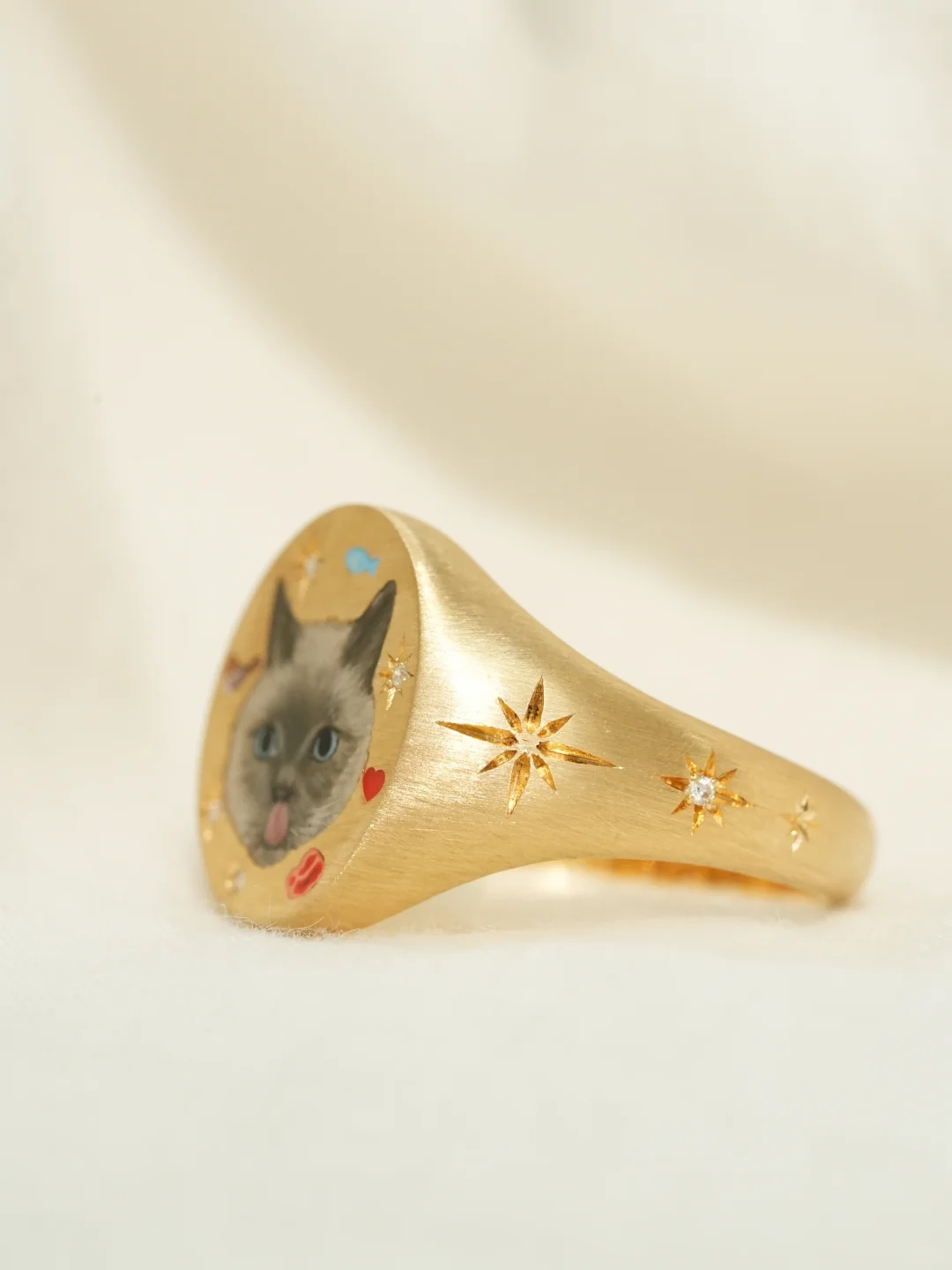 Custom Pet Portrait Ring 260617.14 - view 2