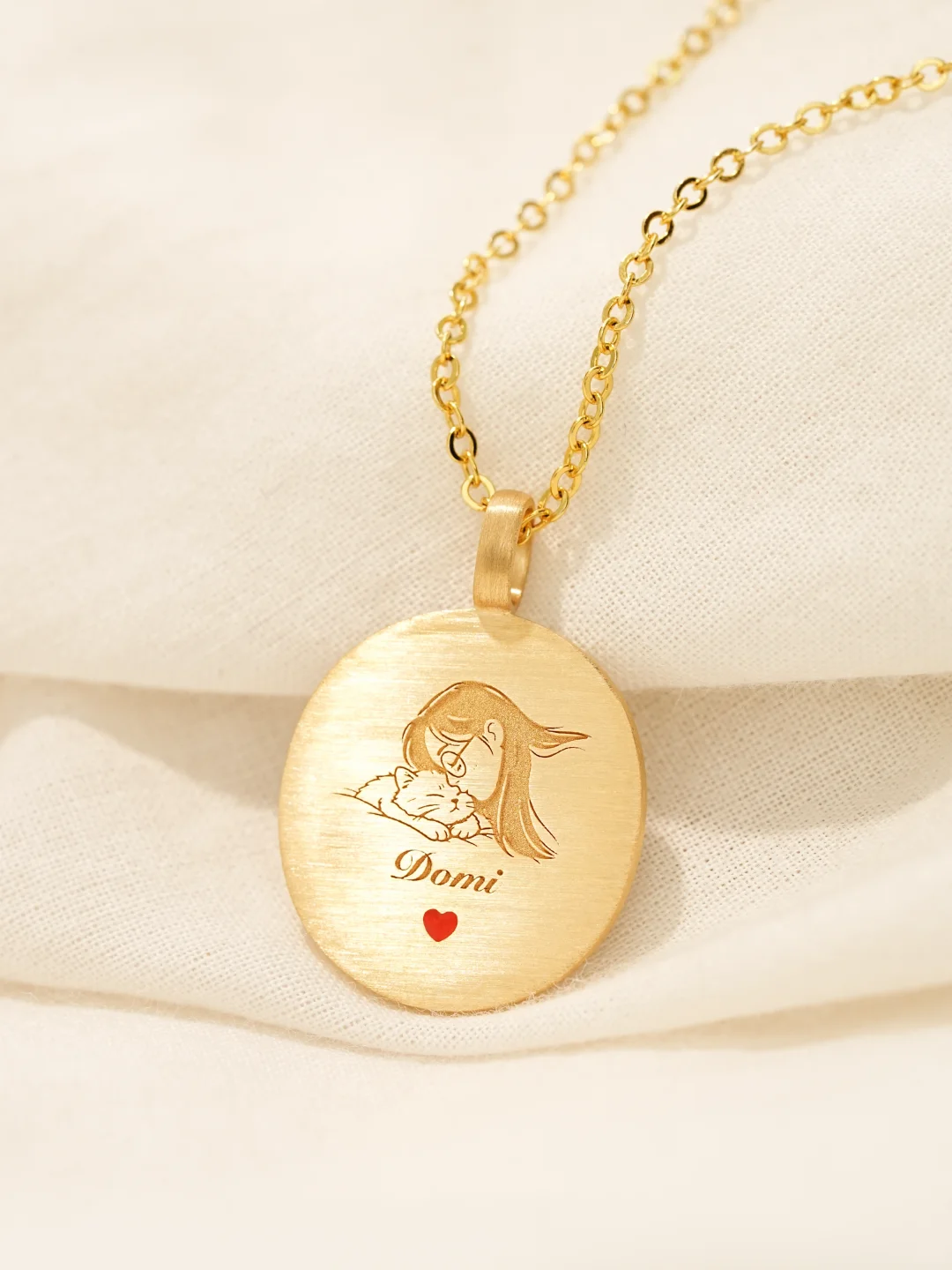 Blossom Cat Pet Portrait Pendant image 2