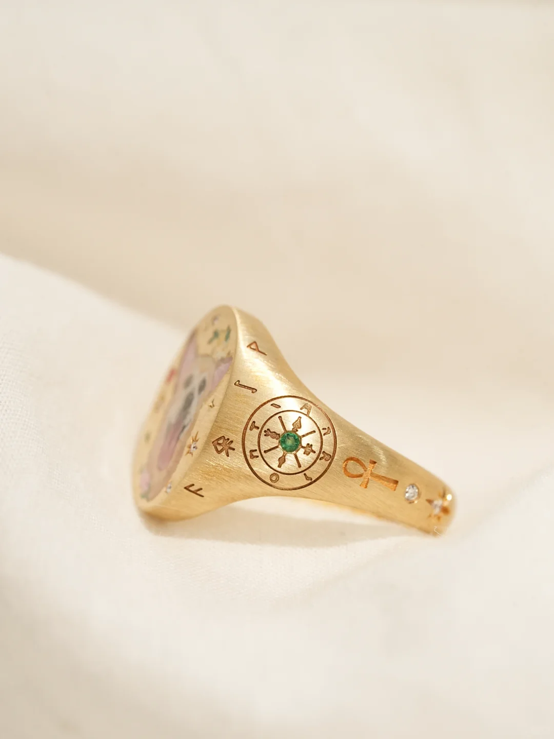 Custom Pet Portrait Ring 260617.5 - view 3