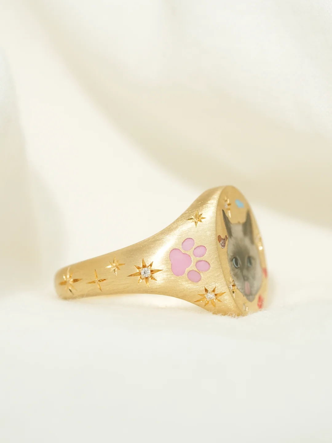 Custom Pet Portrait Ring 260617.14 - view 3