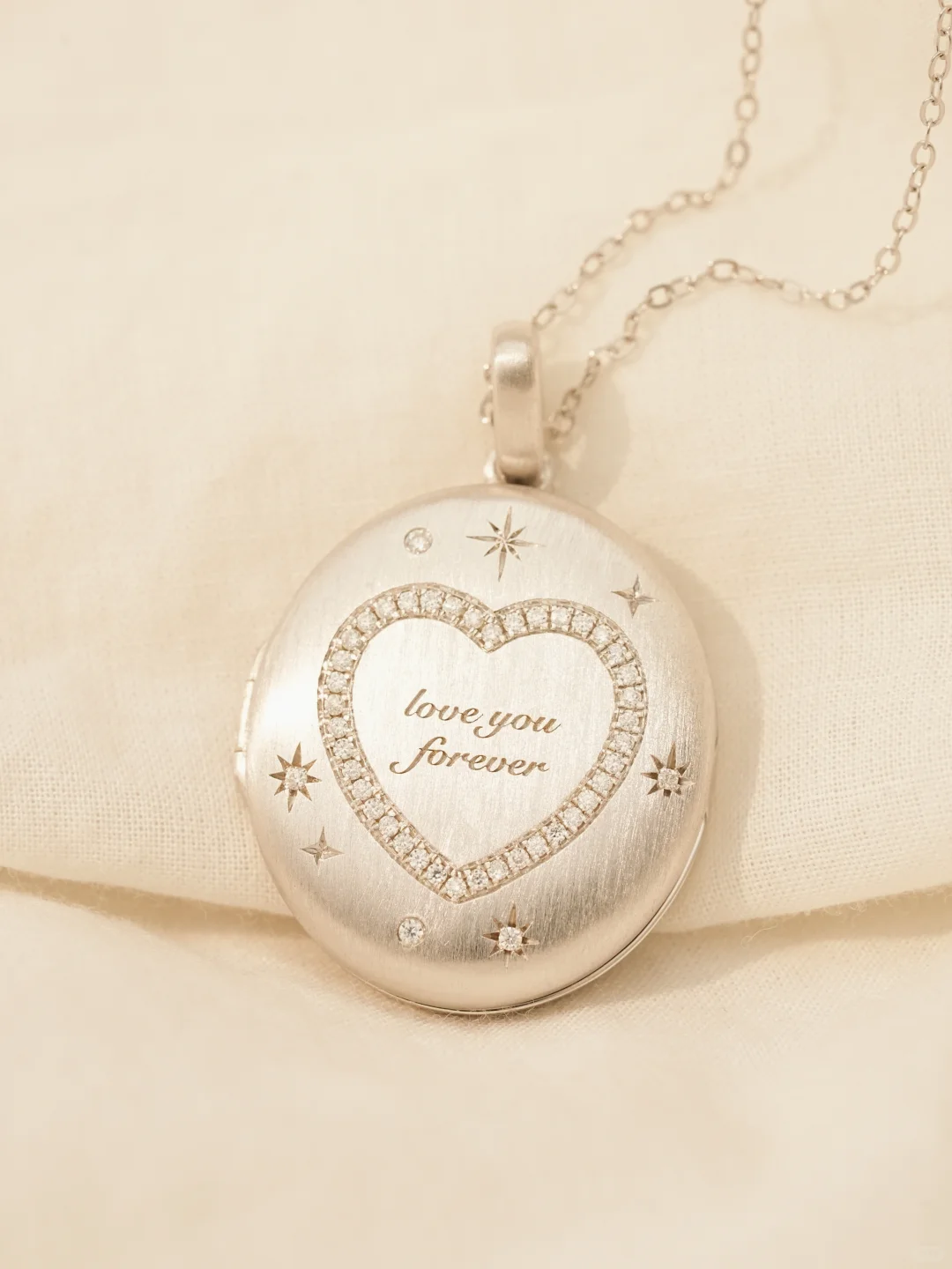 Blush Blossom Pet Portrait Locket image 3