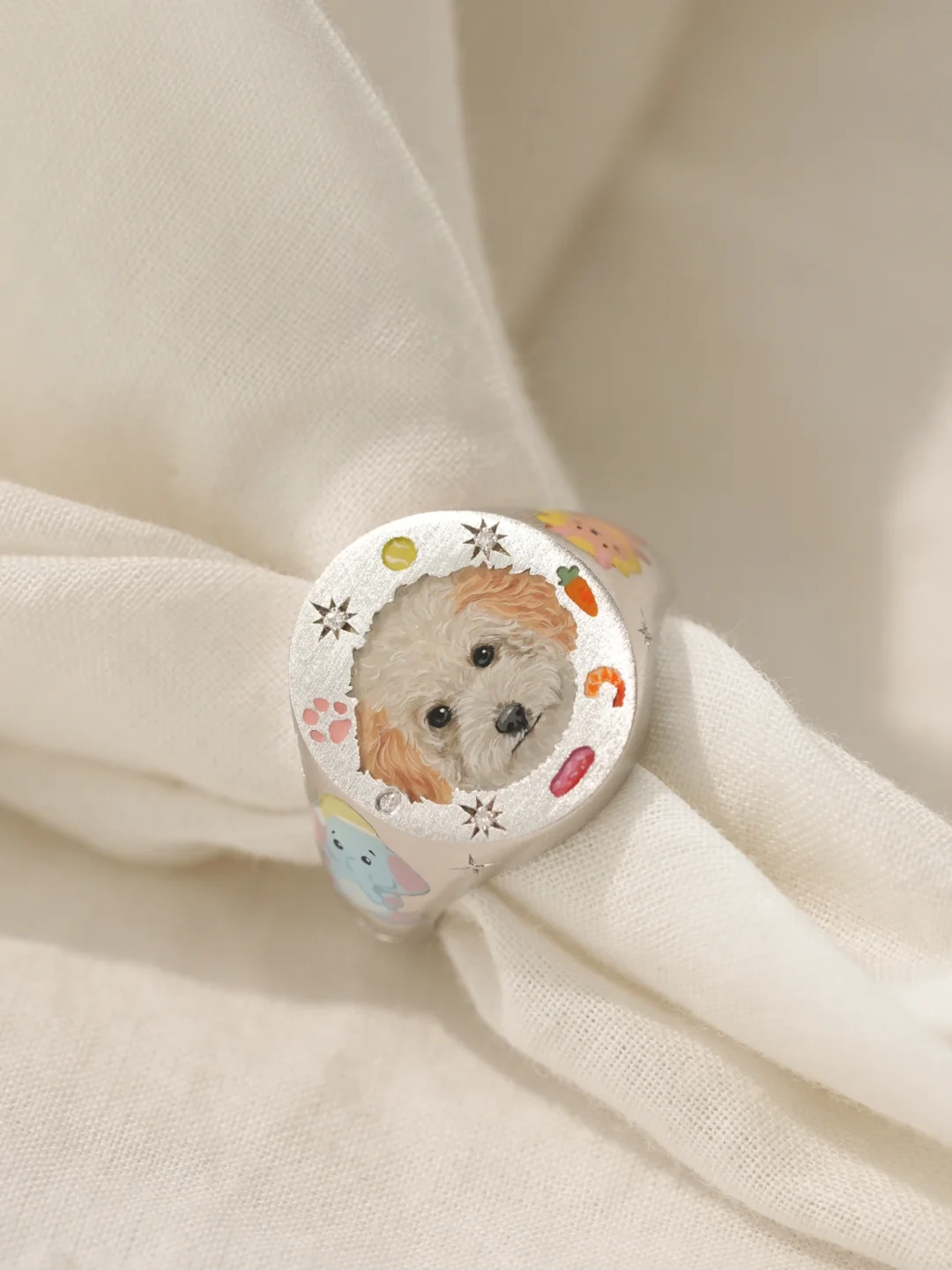 Custom Pet Portrait Ring 260617.13 - view 4