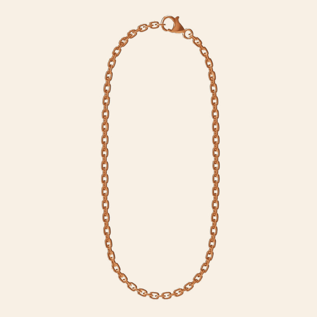 Cross-Shaped Flower Chain — Copper Full chain