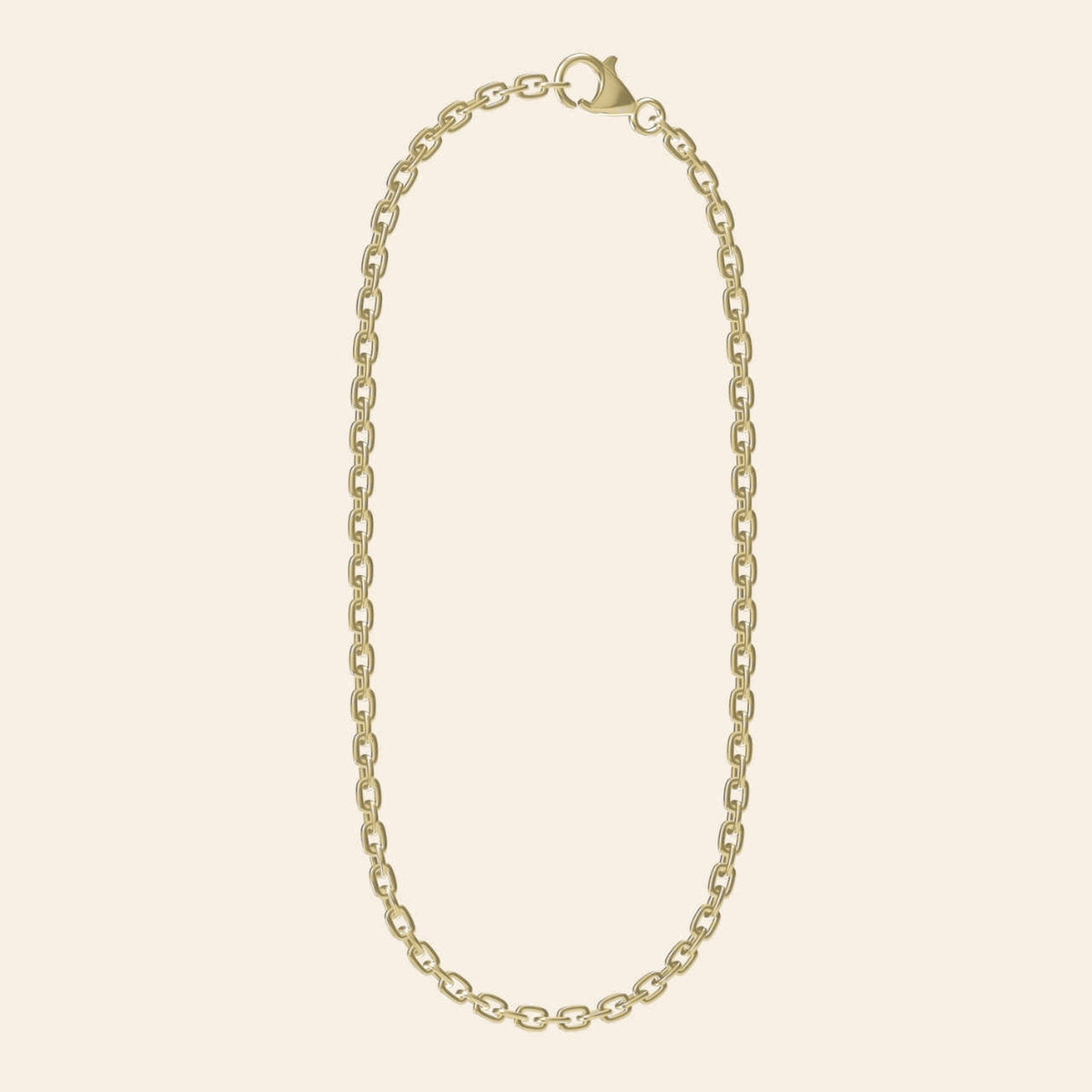 Cross-Shaped Flower Chain — 9K Gold Full chain