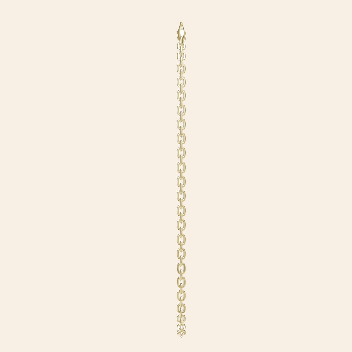 Cross-Shaped Flower Chain — 9K Gold Link detail