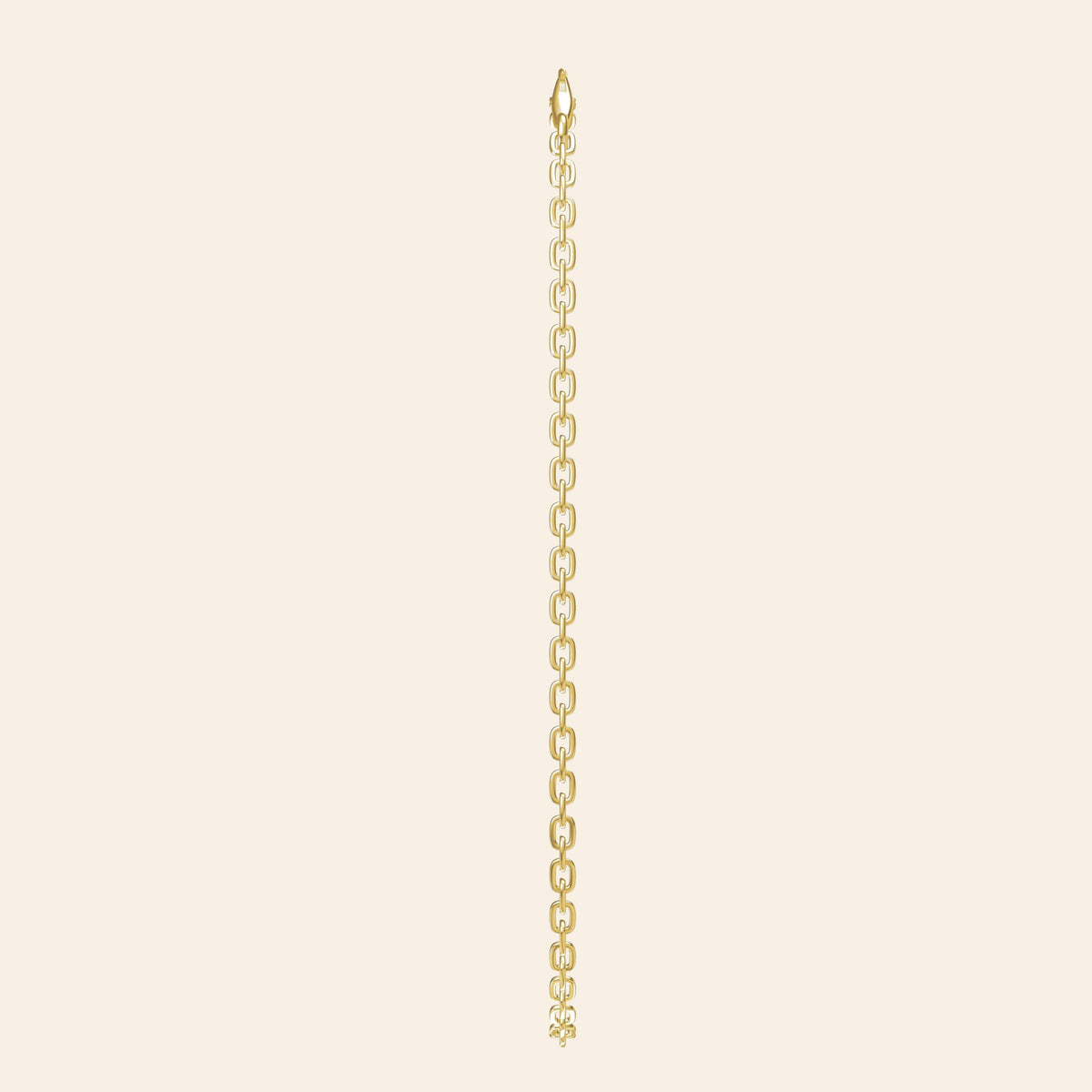 Cross-Shaped Flower Chain — 14K Gold Link detail
