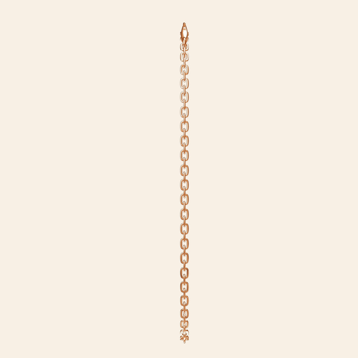 Cross-Shaped Flower Chain — Copper Link detail