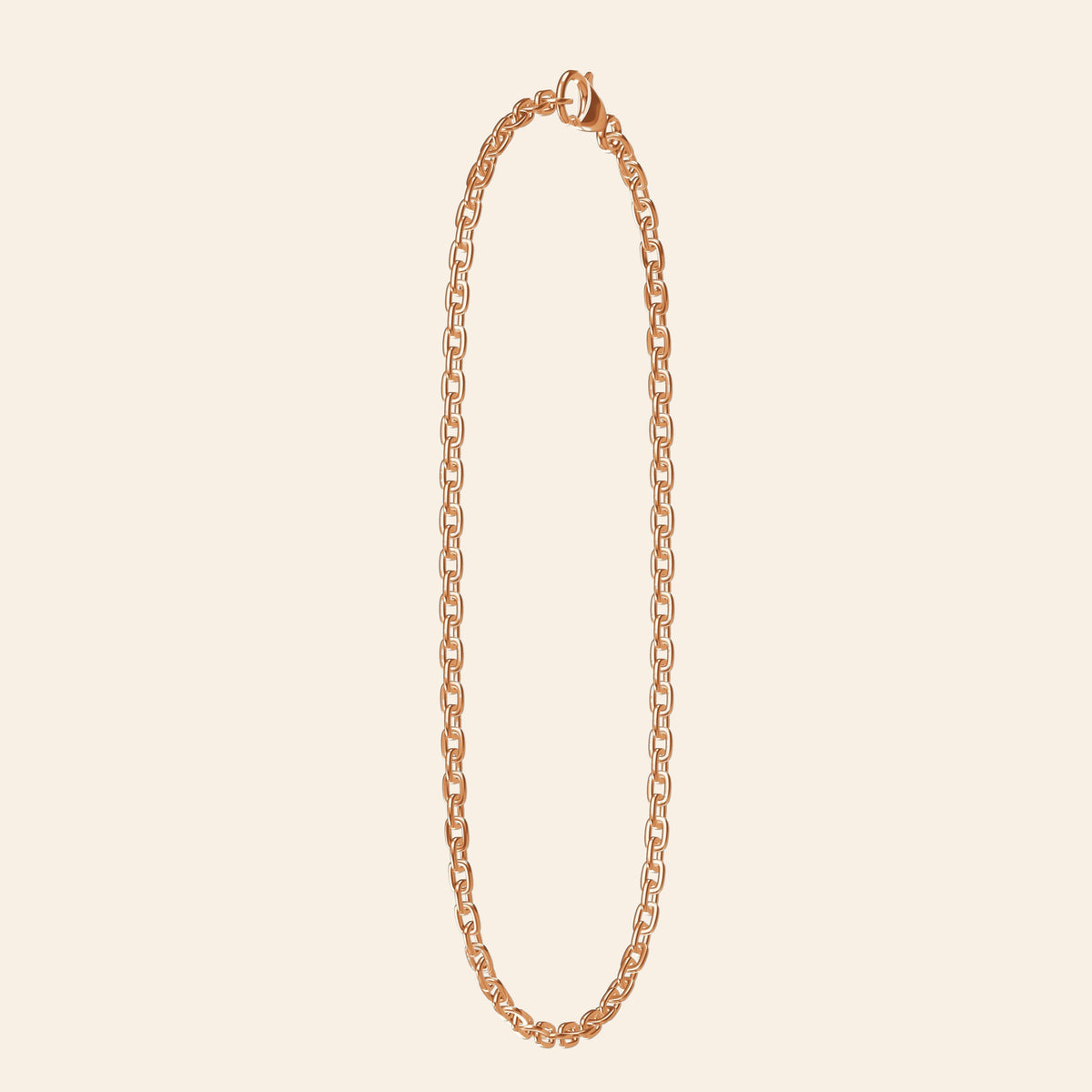 Cross-Shaped Flower Chain — Copper Side profile
