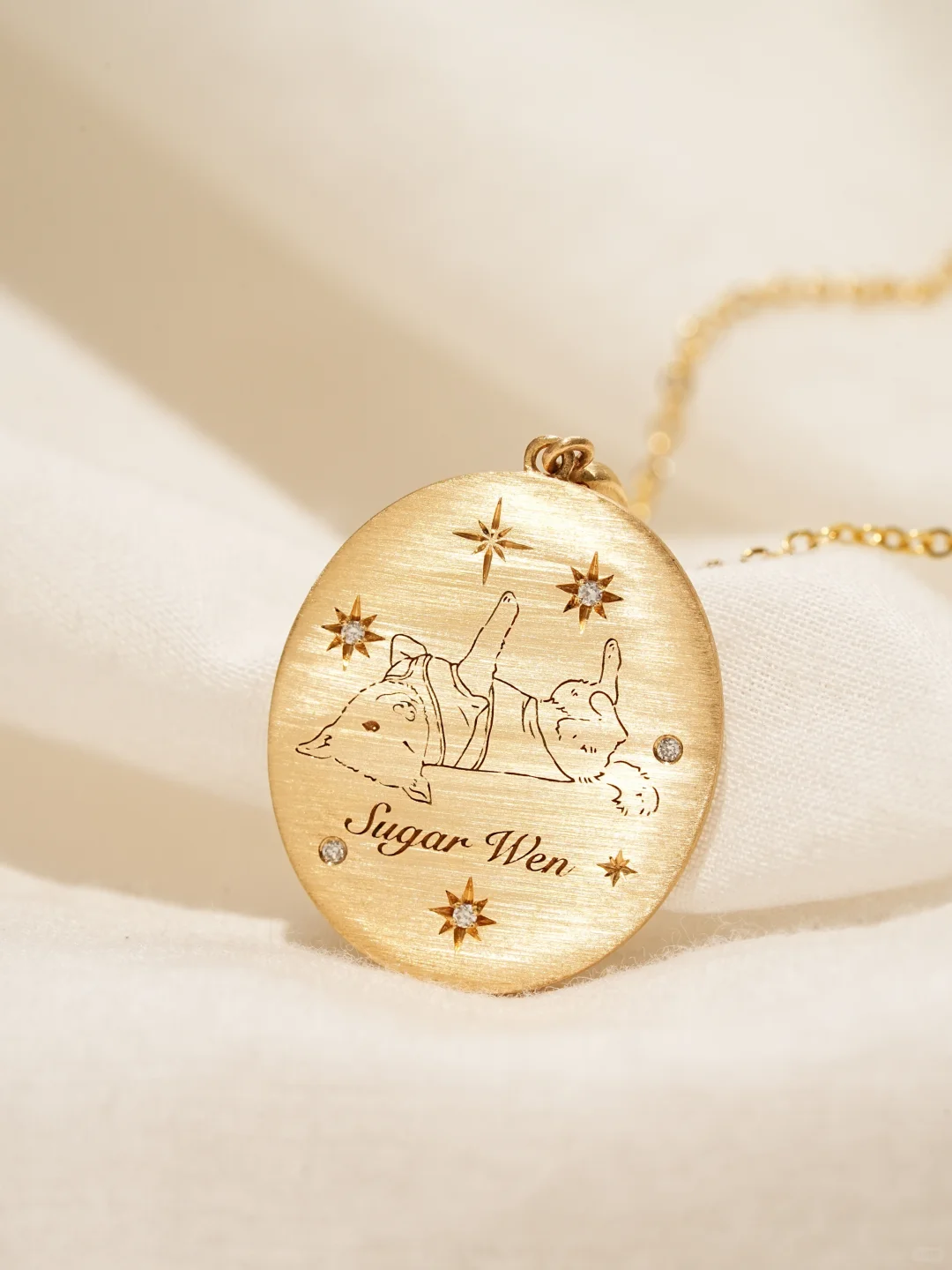 Starlight Pet Portrait Pendant - view 2