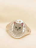 Custom Pet Portrait Signet Ring - view 1